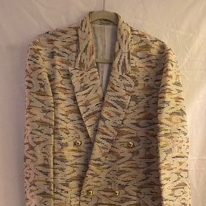 Missoni Donna linen /rayon embroidered novelty blazer